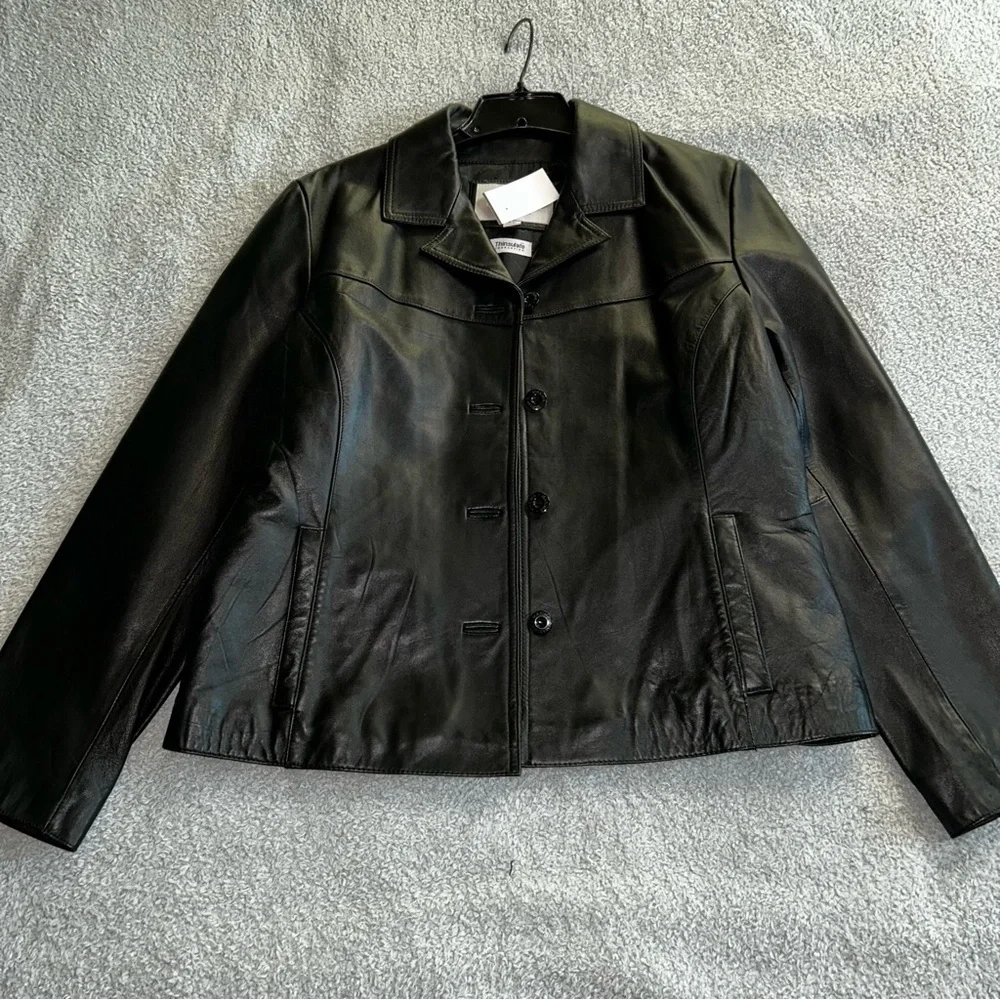 Women's Black Leather Jacket